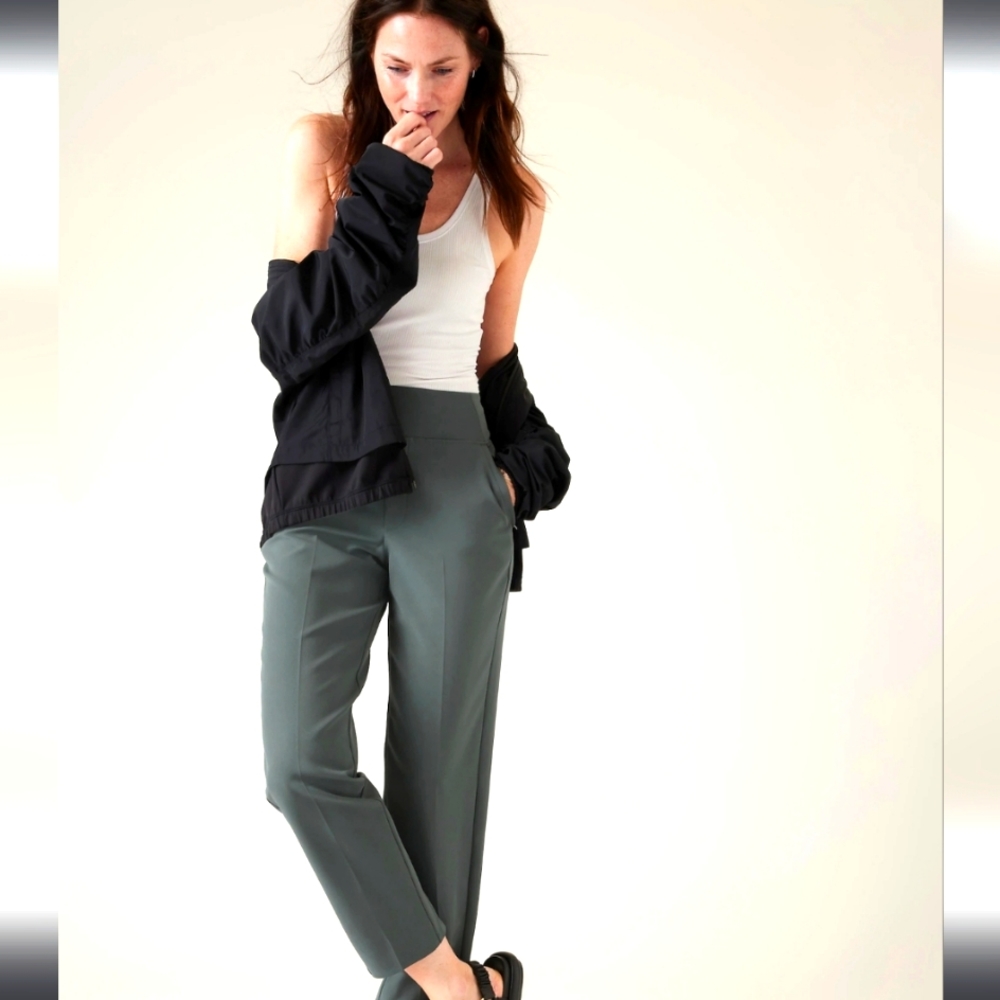 NWT Athena Endless Pants Green 12